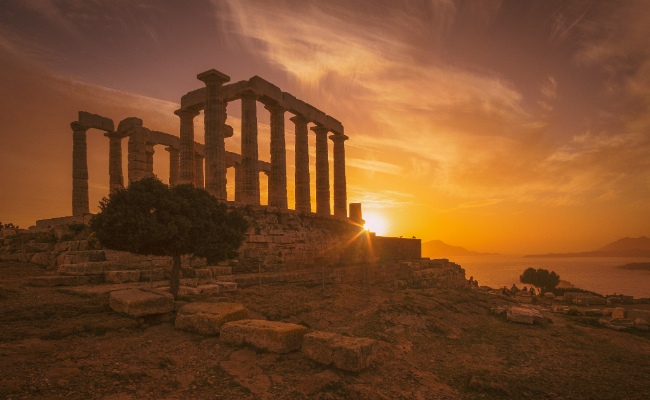 Sunset Sounio